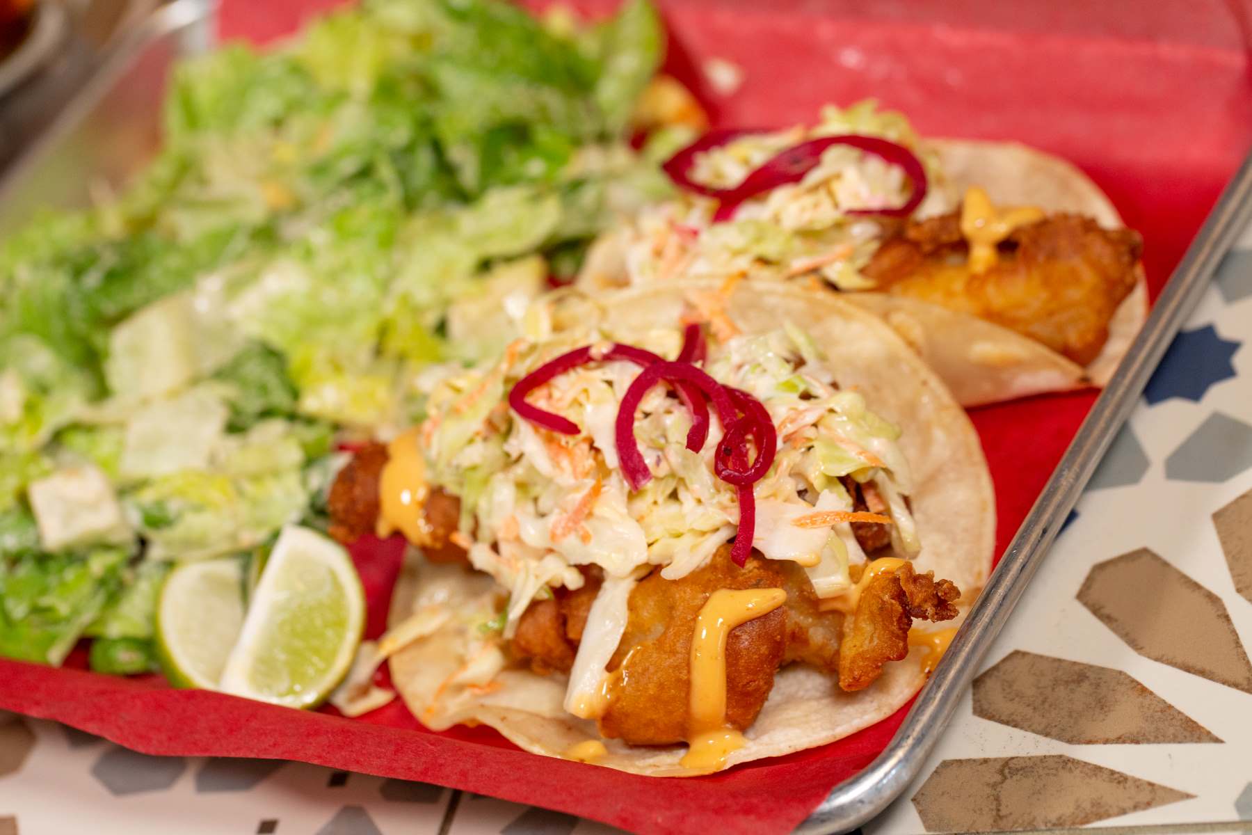 11 Baja Tacos Plate